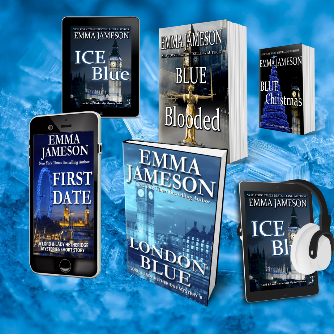 Collage of Emma Jameson's Lord & Lady Hetheridge Book Covers